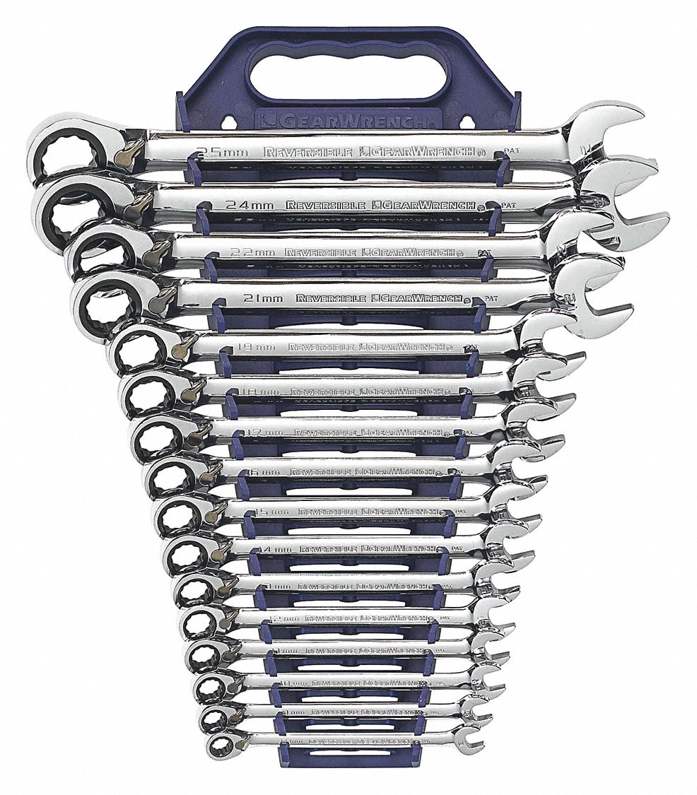 Combination RatchetingWrench, 16pc,