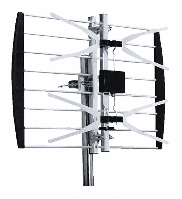 PANEL UHF OUTDOOR TV ANTENNA, WATERPROOF, SILVER, 3 X 21 X 16 IN, ALUMINUM