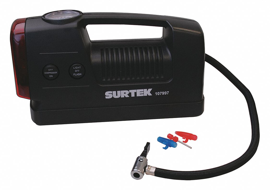 COMPRESOR PORTATIL 12V P/CARRO 250 PSI -PRETUL- Materiales Sterling