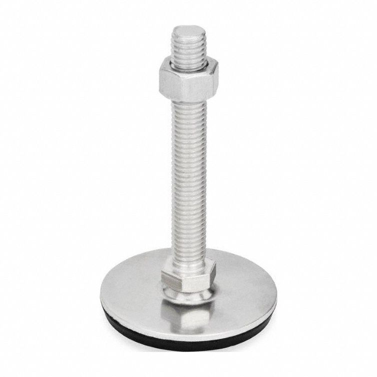 Male-End Leveling Mount: Swiveling Stud, 1/2"-13 Thread Size, 1.57 in, 2, 698 lbf Capacity