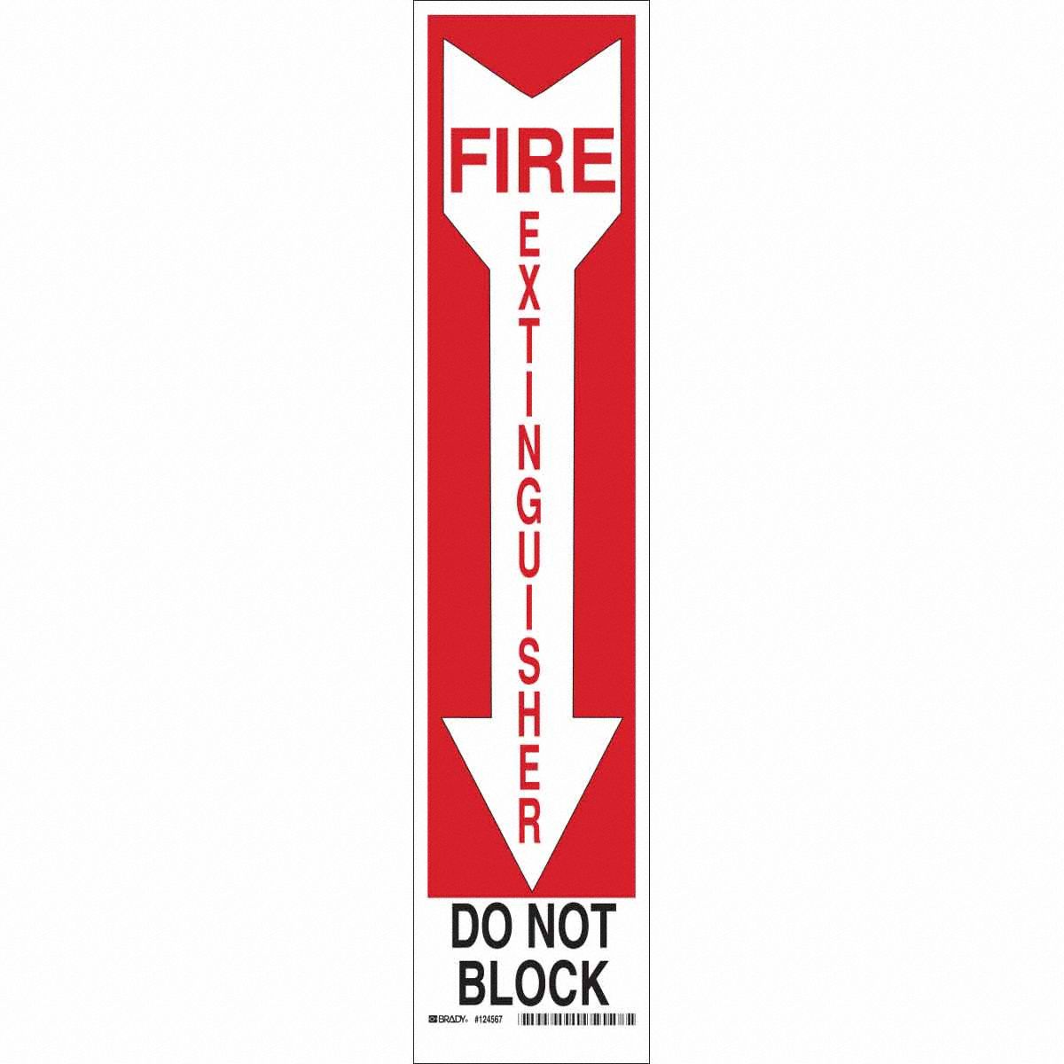 B401 18X4 BLK/RED/WHT FIRE EXTINGUISHER