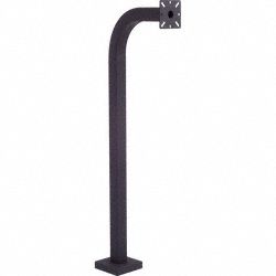 PEDESTAL PRO 42-9C-BLK Car Height Pedestal,42"H,Powder Coat 49Z896