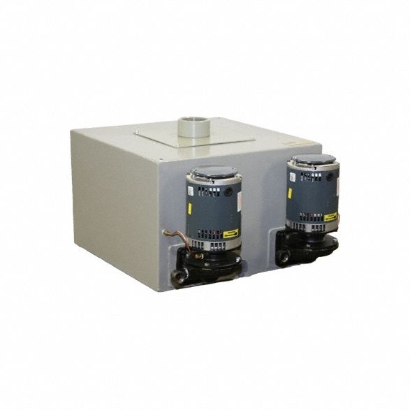 Condensate Return System: Duplex, 1/2 hp, 115/230V AC, 15 gal Tank, 50 ft Max. Head, FNPT