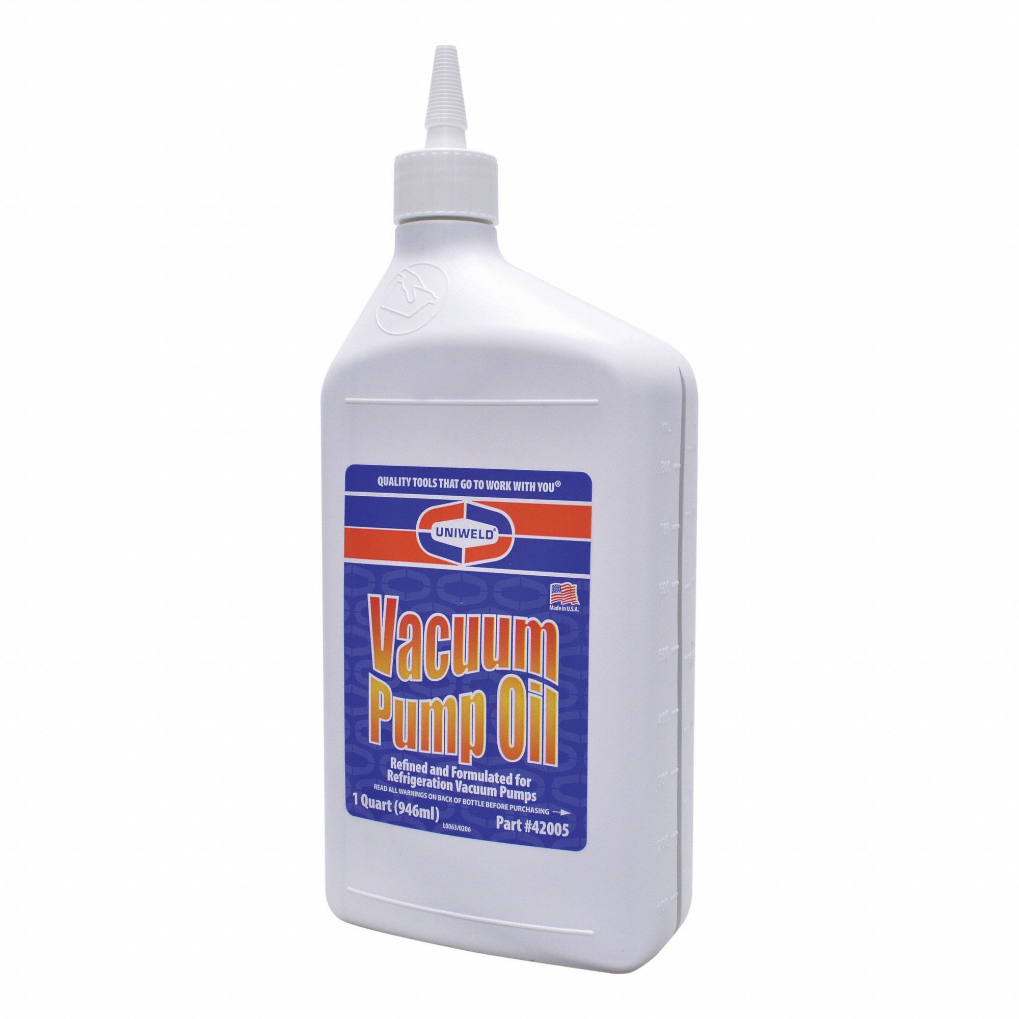Refrigerant Evacuation Pump Oil: ISO-46, 1 qt Container Size, Bottle