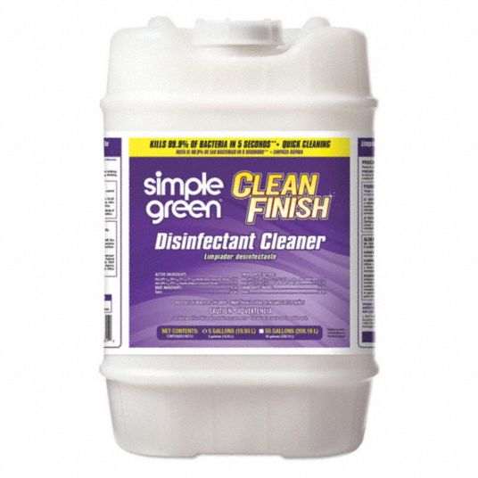 SIMPLE GREEN, Bucket, 5 gal Container Size, Disinfectant and Sanitizer