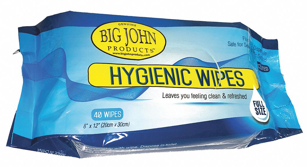 flushable wipes unscented
