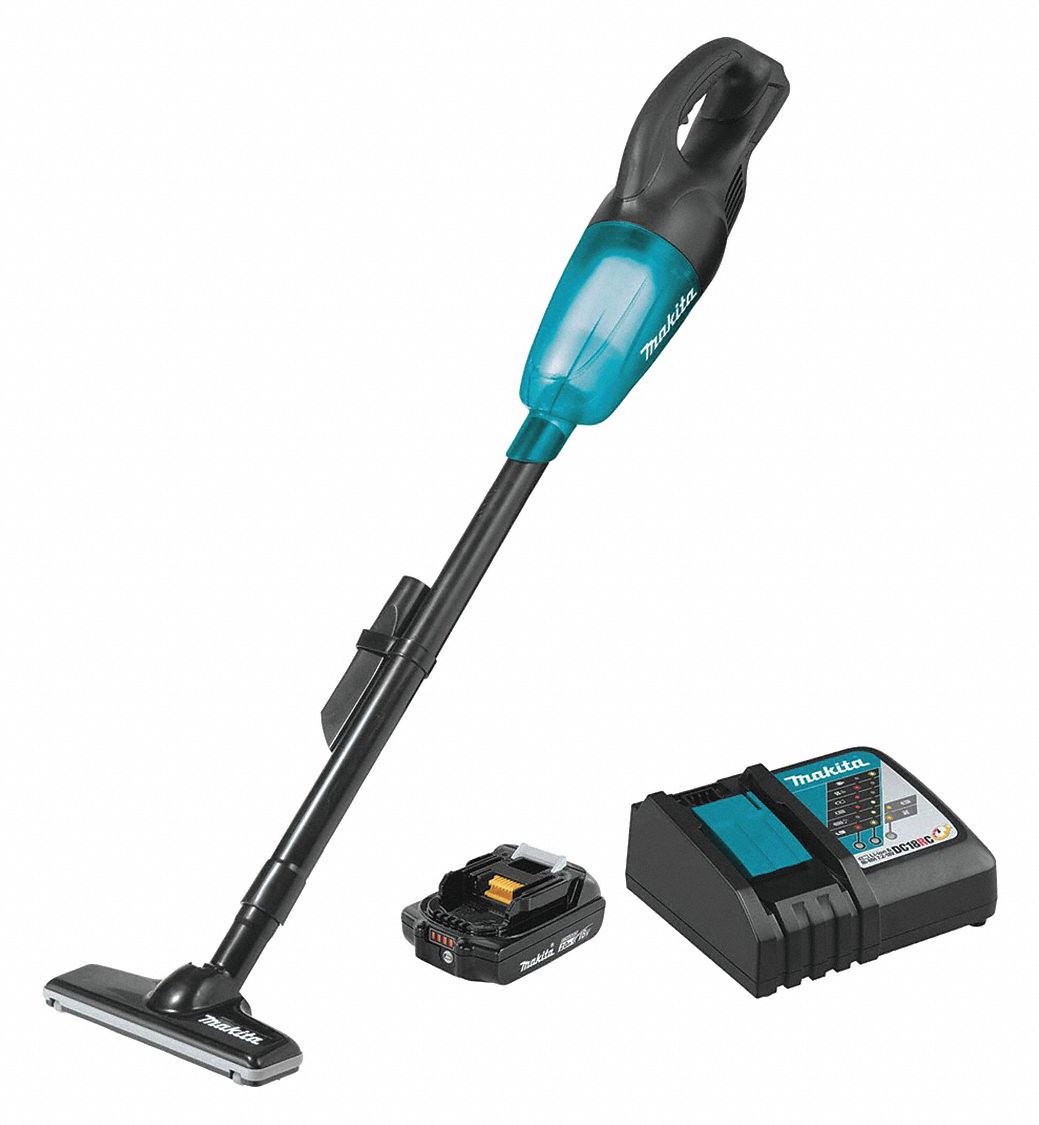 MAKITA, 8 1/2 in Cleaning Path Wd, 2.7 lb Wt, Cordless Upright Vacuum