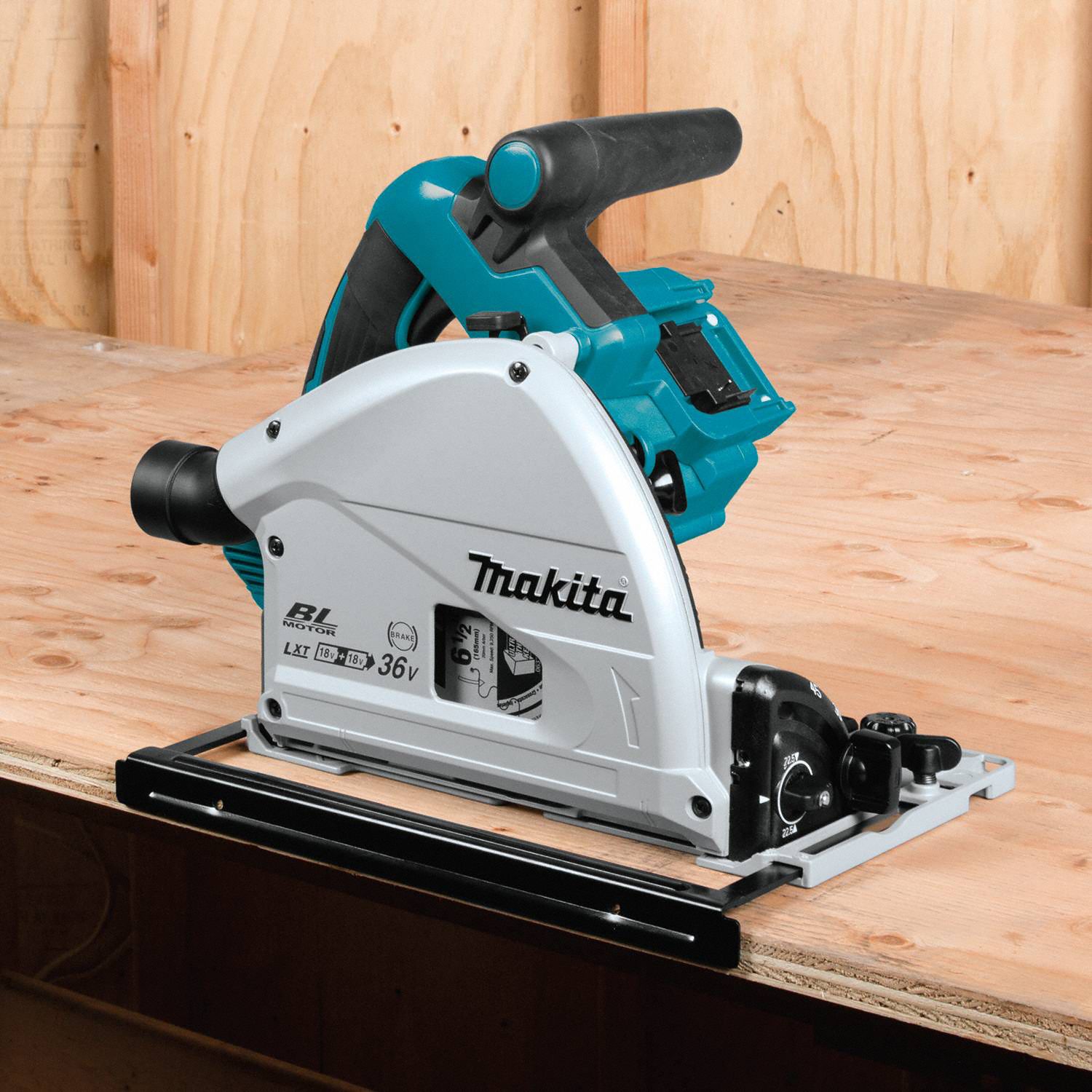 MAKITA Circular Saw, 6 1/2 in Blade Dia., Right Blade Side, Bevel Angle