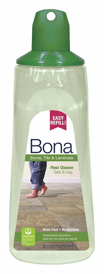 Stone, Tile and Laminate Floor Cleaner: Cartridge, 34 oz Container Size, Ready to Use, Liquid