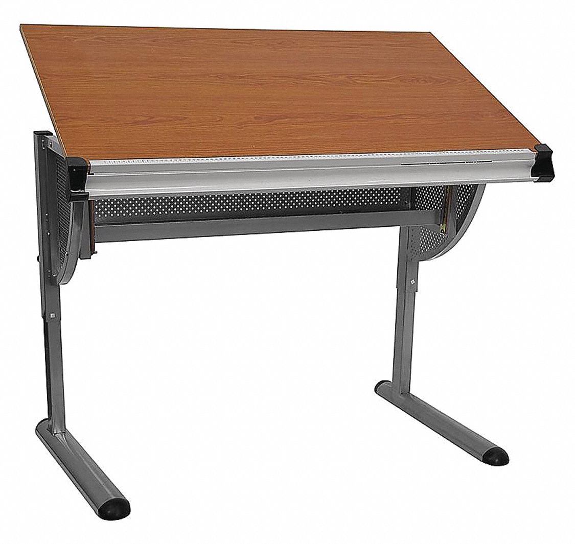 Flash Furniture Adjustable Draft Table Overall 45 1 4 W 420g79