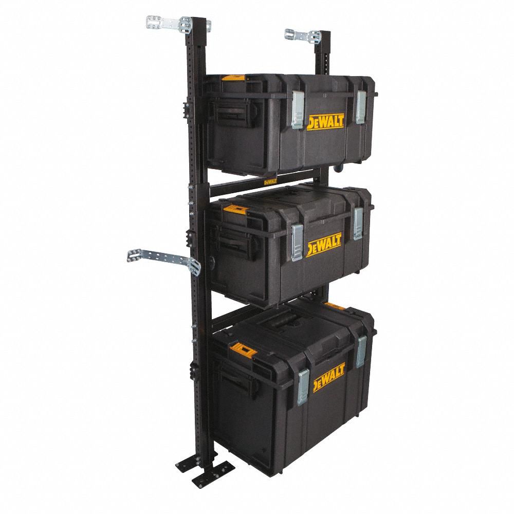 DEWALT Black Van Rack System, Steel, 25 1/2 in Width, 12 7/8 in Depth ...