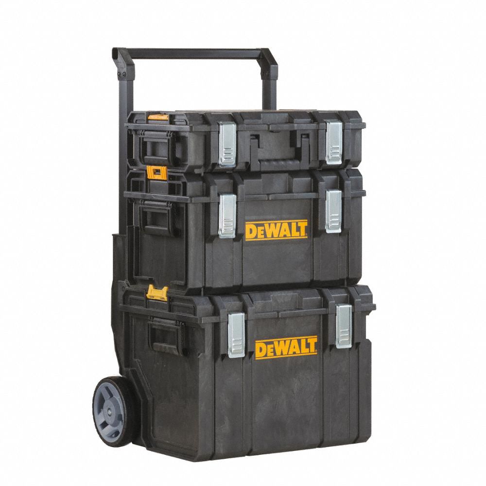 DEWALT Plastic, Rolling Tool Box, 18 3/4 in Overall Width, 23 3/8 in Overall Depth 420H37