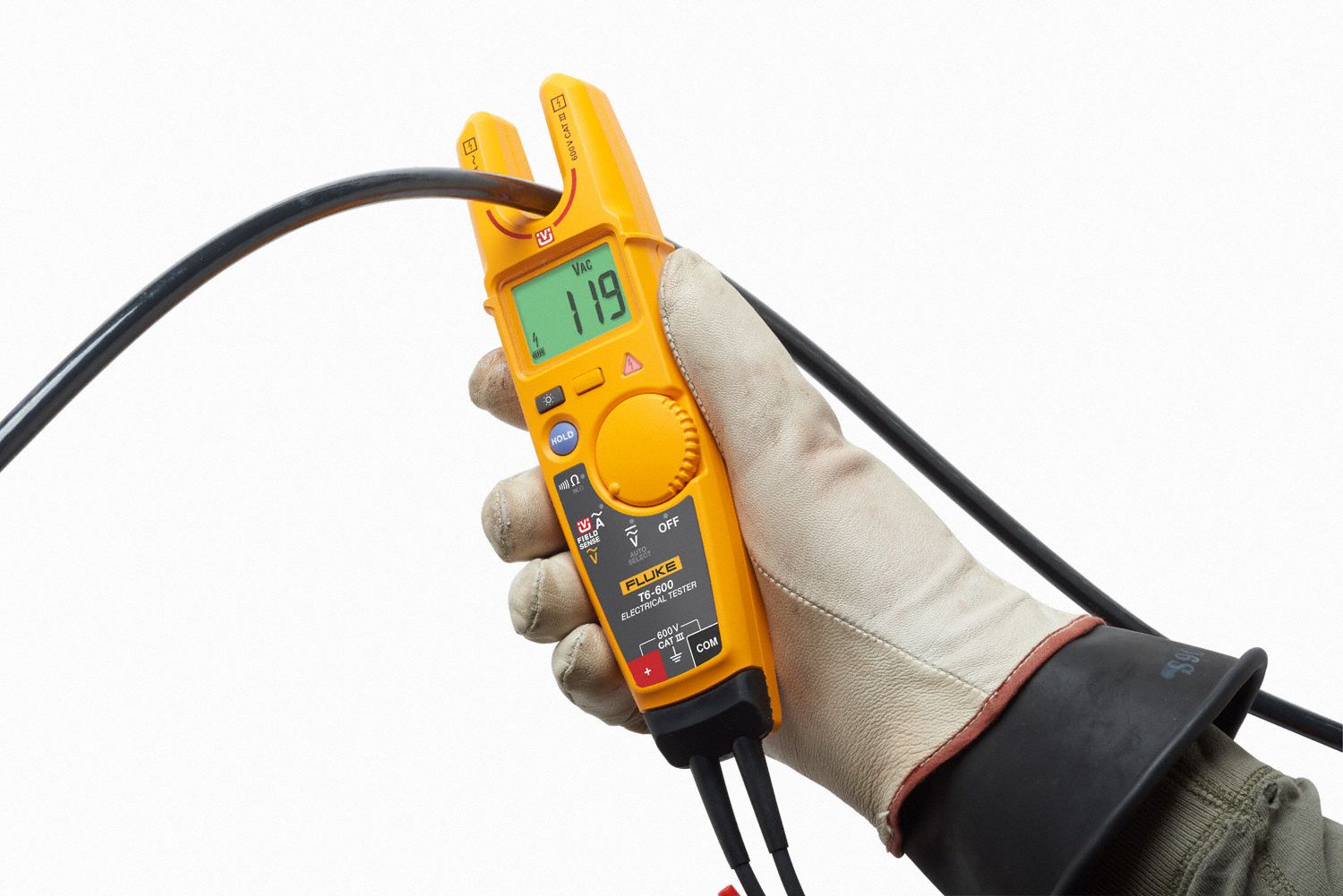 FLUKE Clamp Meter 200 Max. AC Amps, 600 V Max. AC Volts, 2,000 Max