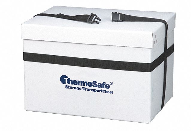 Insulated Shipping Container: 19 3/8 in x 12 3/8 in x 12 1/4 in, 1.5 in Insert Wall Thick, EPS Foam