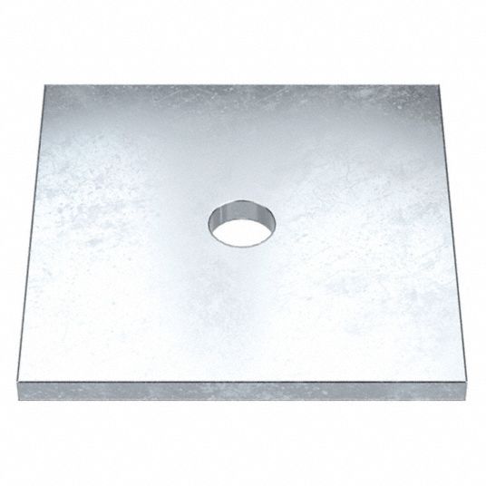 Case Hardened, Zinc Plated, Square Washer - 420N83|Z8926-ZN - Grainger