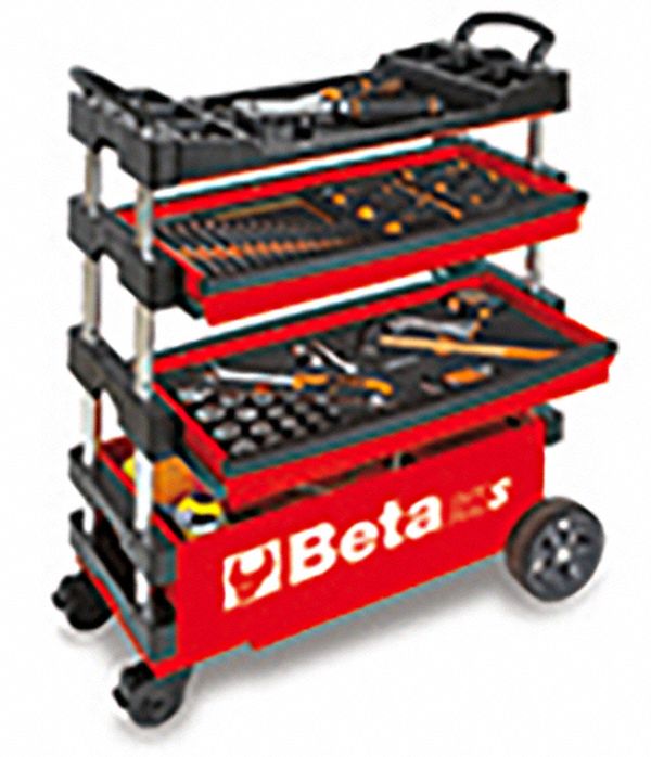 TOOL UTILITY CART,GREY,BALL BEARING,44LB
