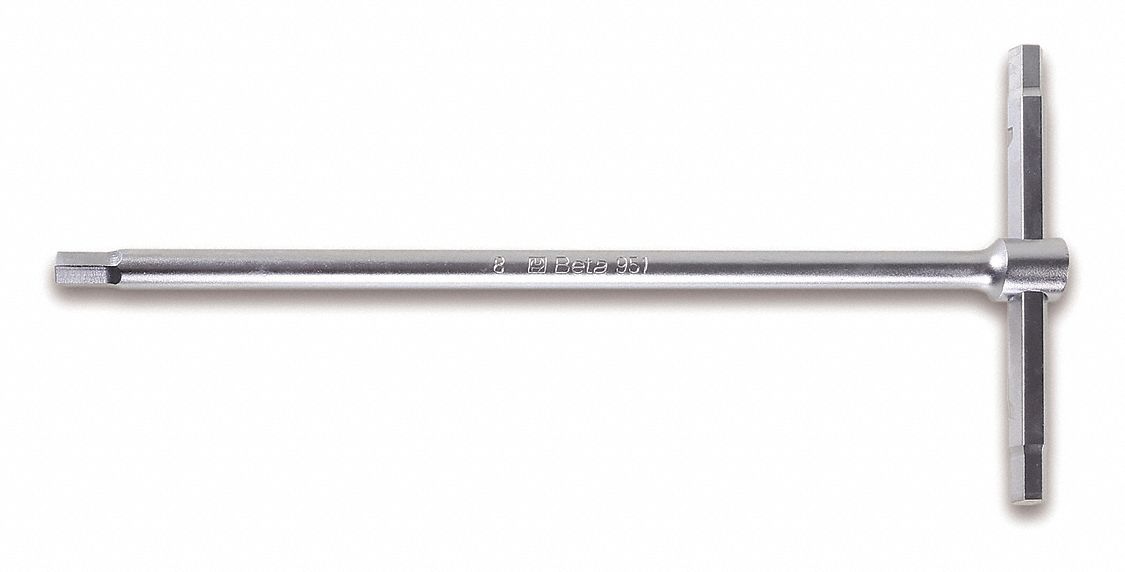 HEX KEY, 0 BALL ENDS, 4.5 MM TIP SIZE, METRIC, LONG, ALLOY STEEL, SATIN, 8 IN LONG ARM L