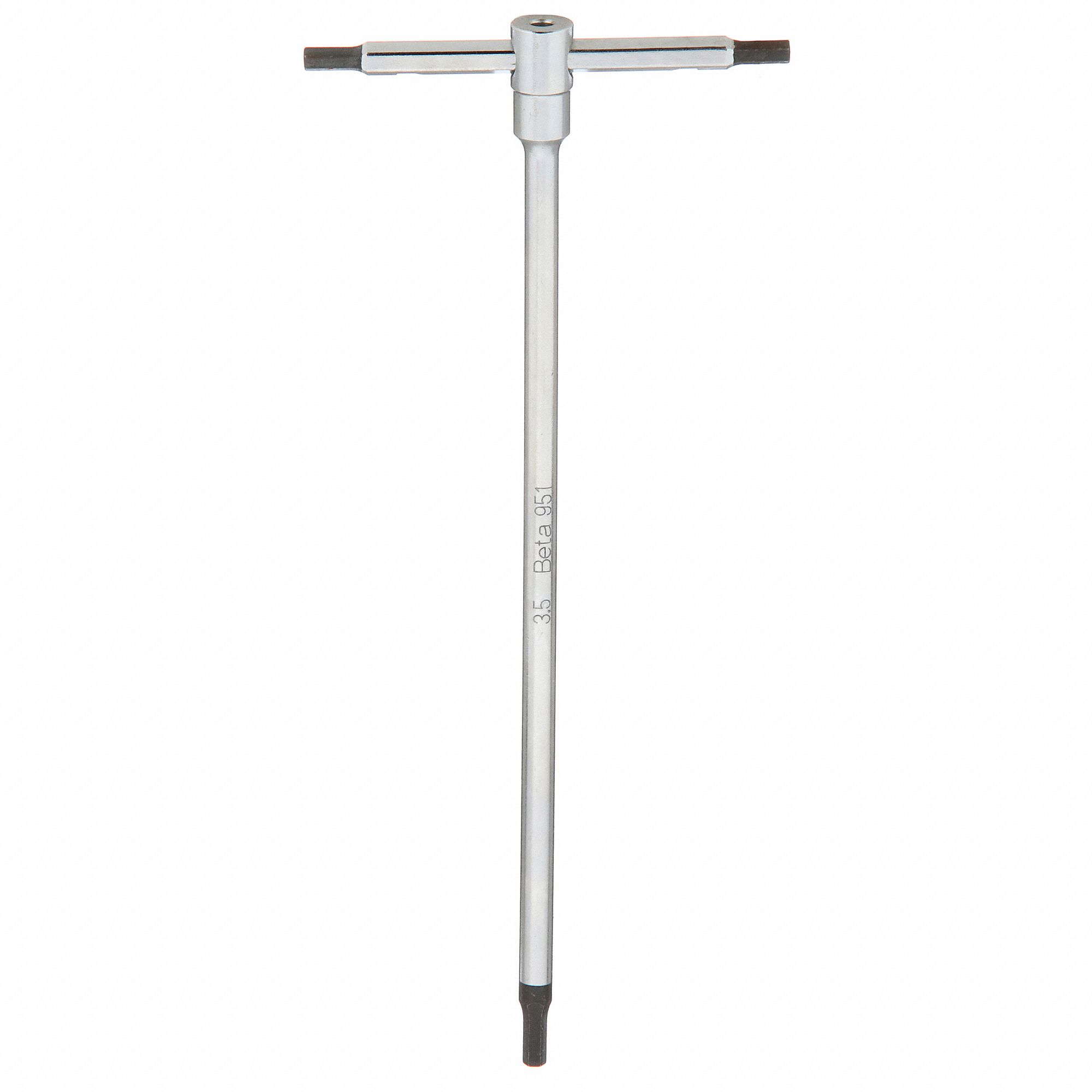HEX KEY, 0 BALL ENDS, 3.5 MM TIP SIZE, METRIC, LONG, ALLOY STEEL, SATIN, 7 IN LONG ARM L