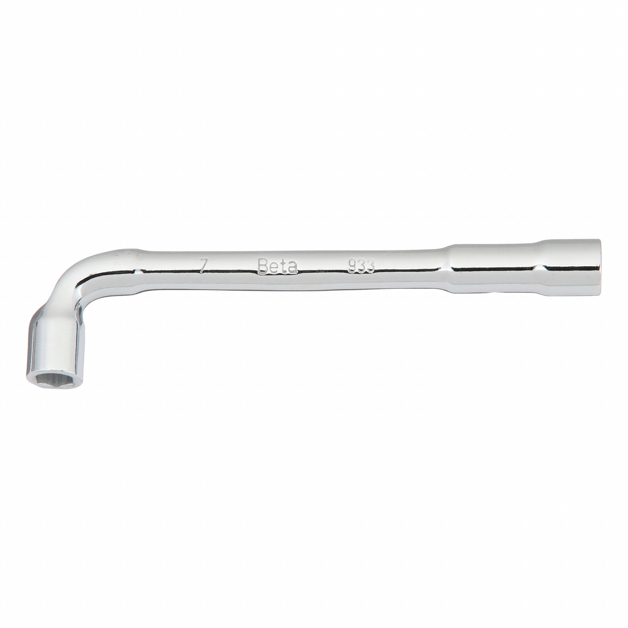 Socket End Wrench: 10 mm Socket Size, 6-Point, 2 9/25 in Overall Lg, Metric