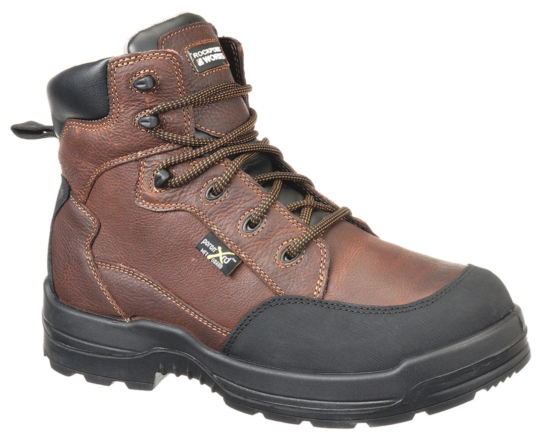 rockport steel toe work boots