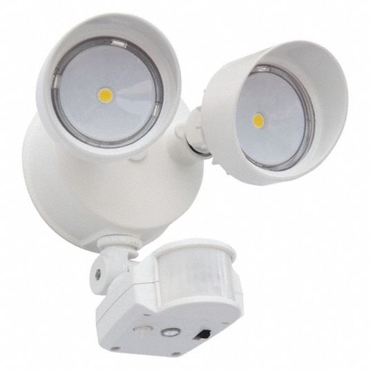 LED, 2 Lightheads, Adjustable Beam Security Light - 420V87|OLF 2RH 40K ...