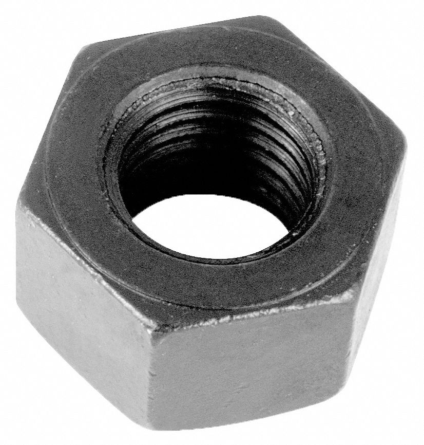 HxNt, BlkOx, AlyStl, 1"-8, 5PK