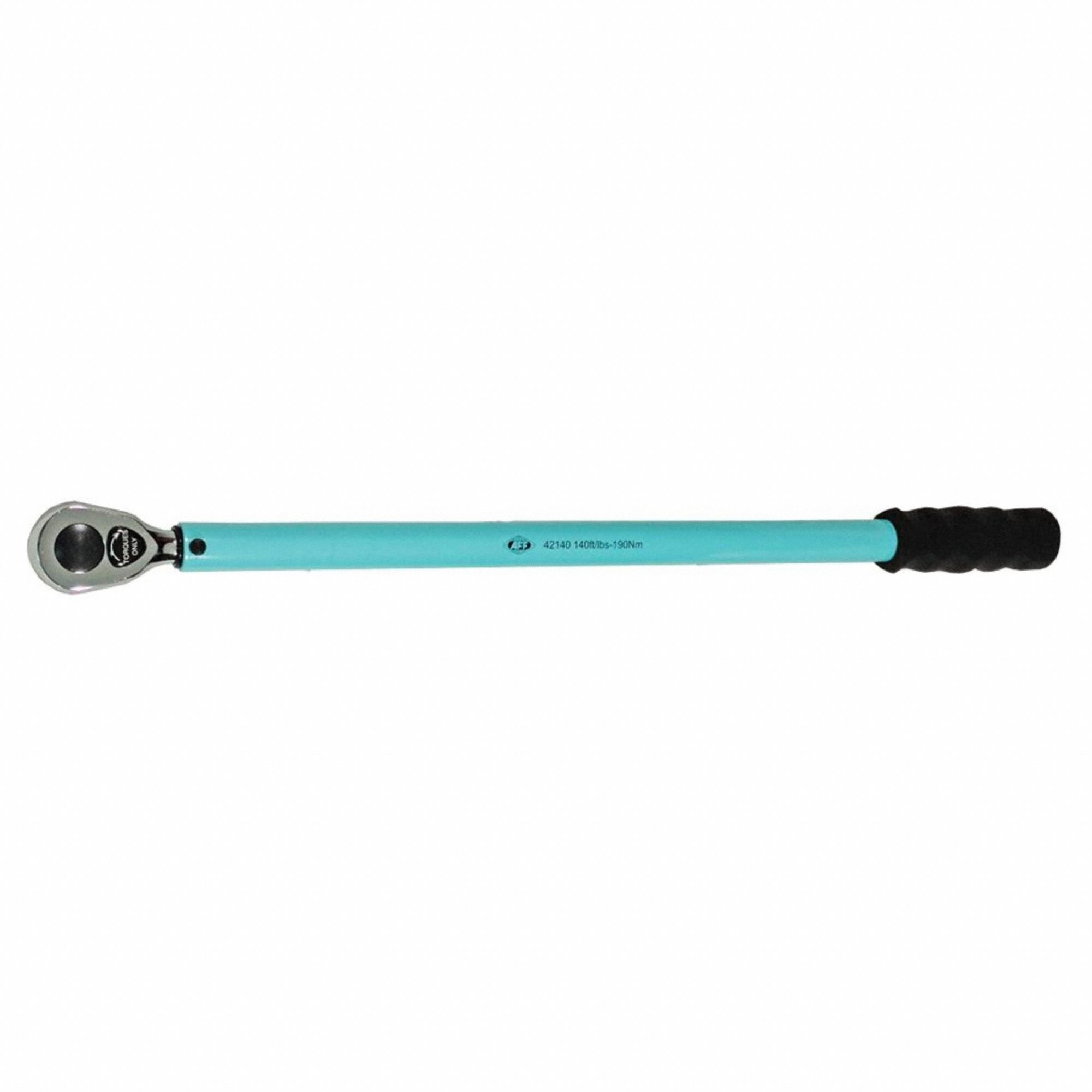 Micrometer Torque Wrench: 1/2 in Drive Size, 140 ft-lb, Foot-Pound