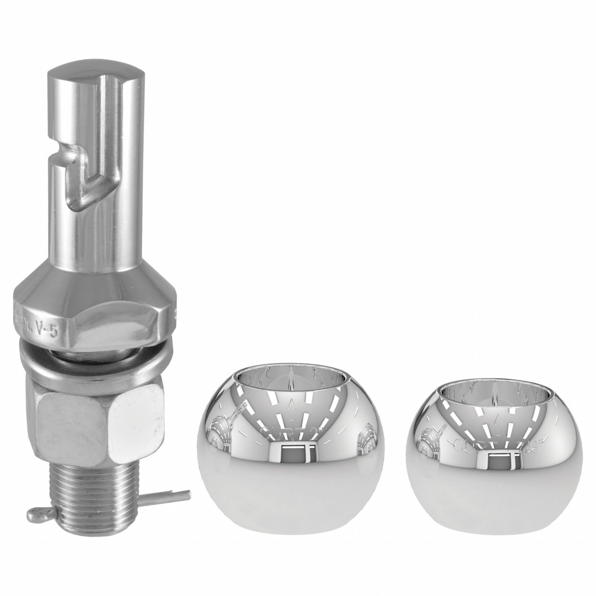 Trailer Ball: III/IV, 3, 500 lb_6, 000 lb Gross Vehicle Wt Capacity, 2 in_1 7/8 in Ball Dia