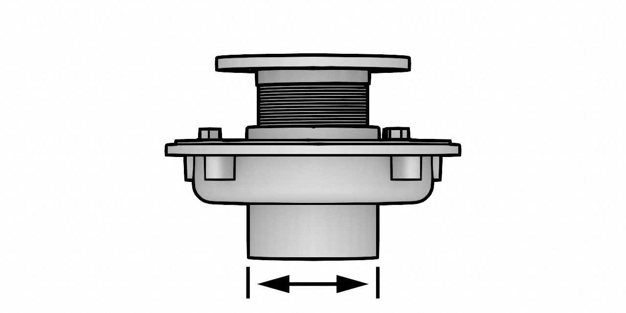 ZURN, 8 3/8 in Overall Dia, 8 3/8 in Grate Size, Floor Drain