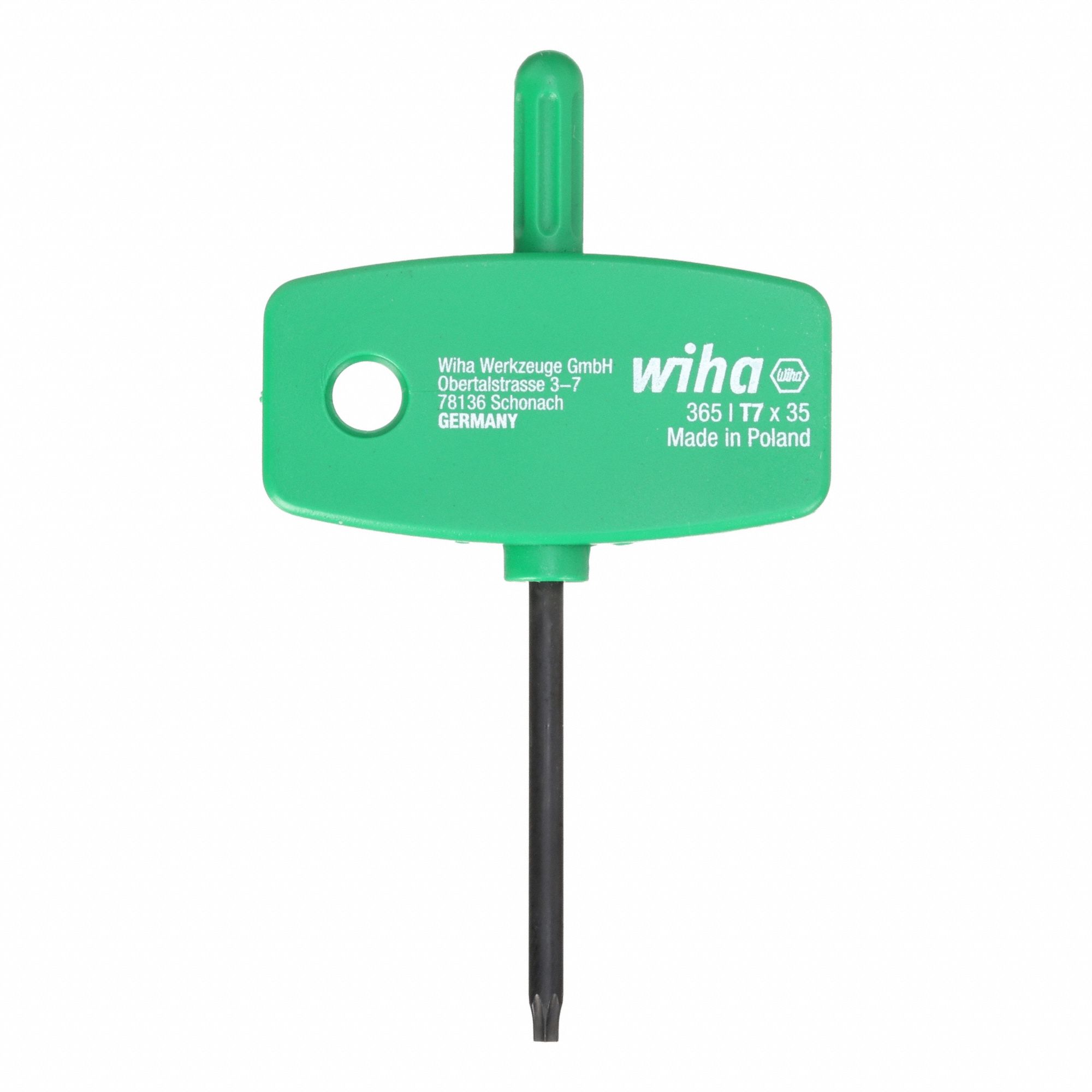 Torx Key: 1 Tips, Torx, Std End, T7 Tip Size, Short, Alloy Steel, Black Oxide, 10 PK