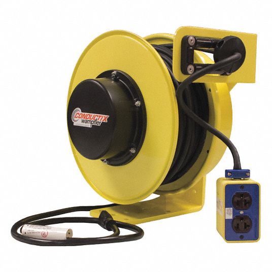 Conductix-Wampfler 50 ft. Extension Cord Reel 12 Amps 0 Outlets 600VAC  Voltage XA-142140405011