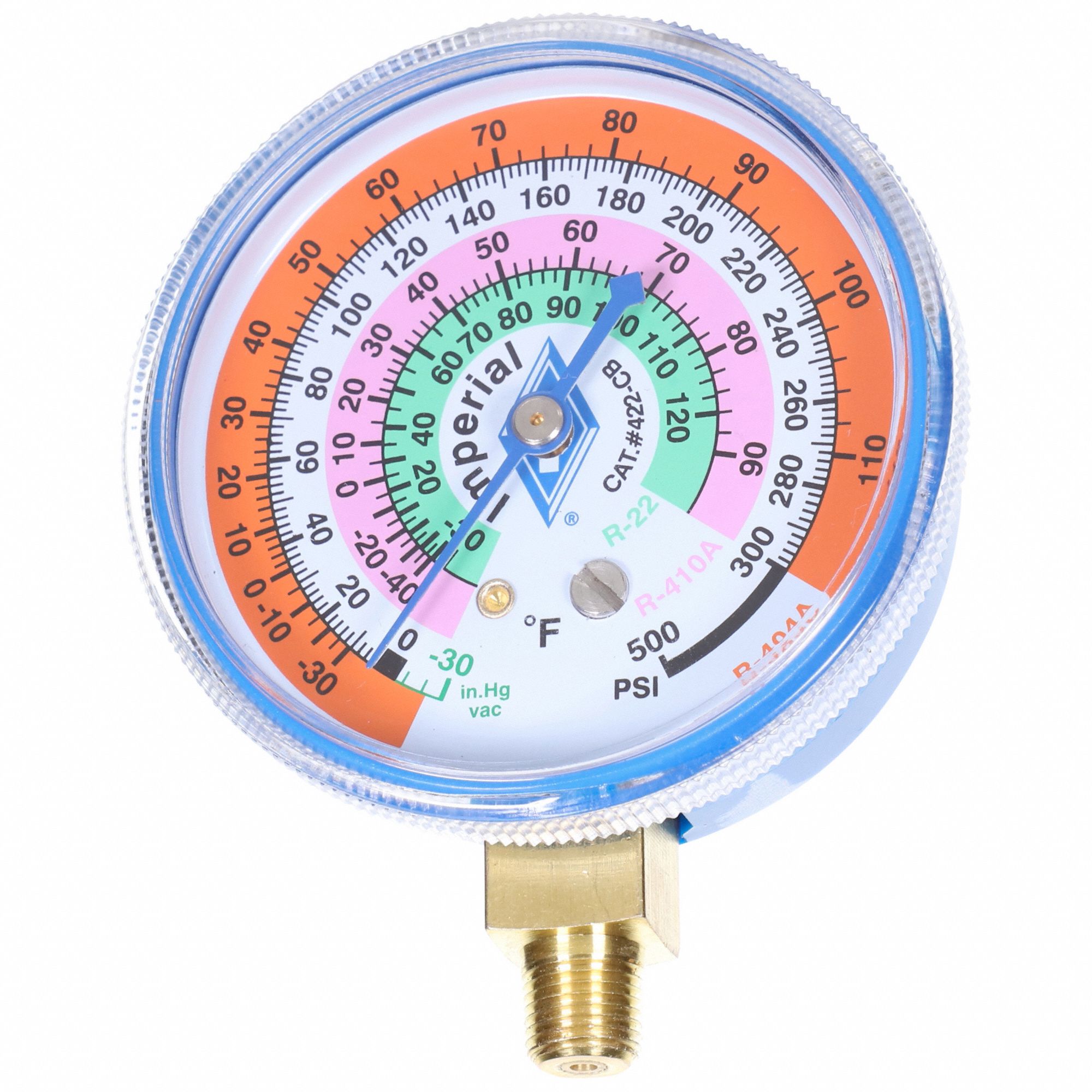 TIF 9622B Refrigerant Gauge, Glycerine Low Side R134 Auto TIF9622B