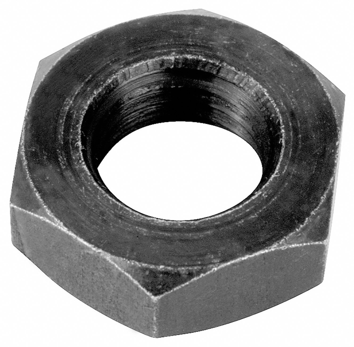 Jam Nut: 1 1/16 in Hex Wd, 23/64 in Hex Ht, Alloy Steel, Grade 2, Black Oxide, 10 PK
