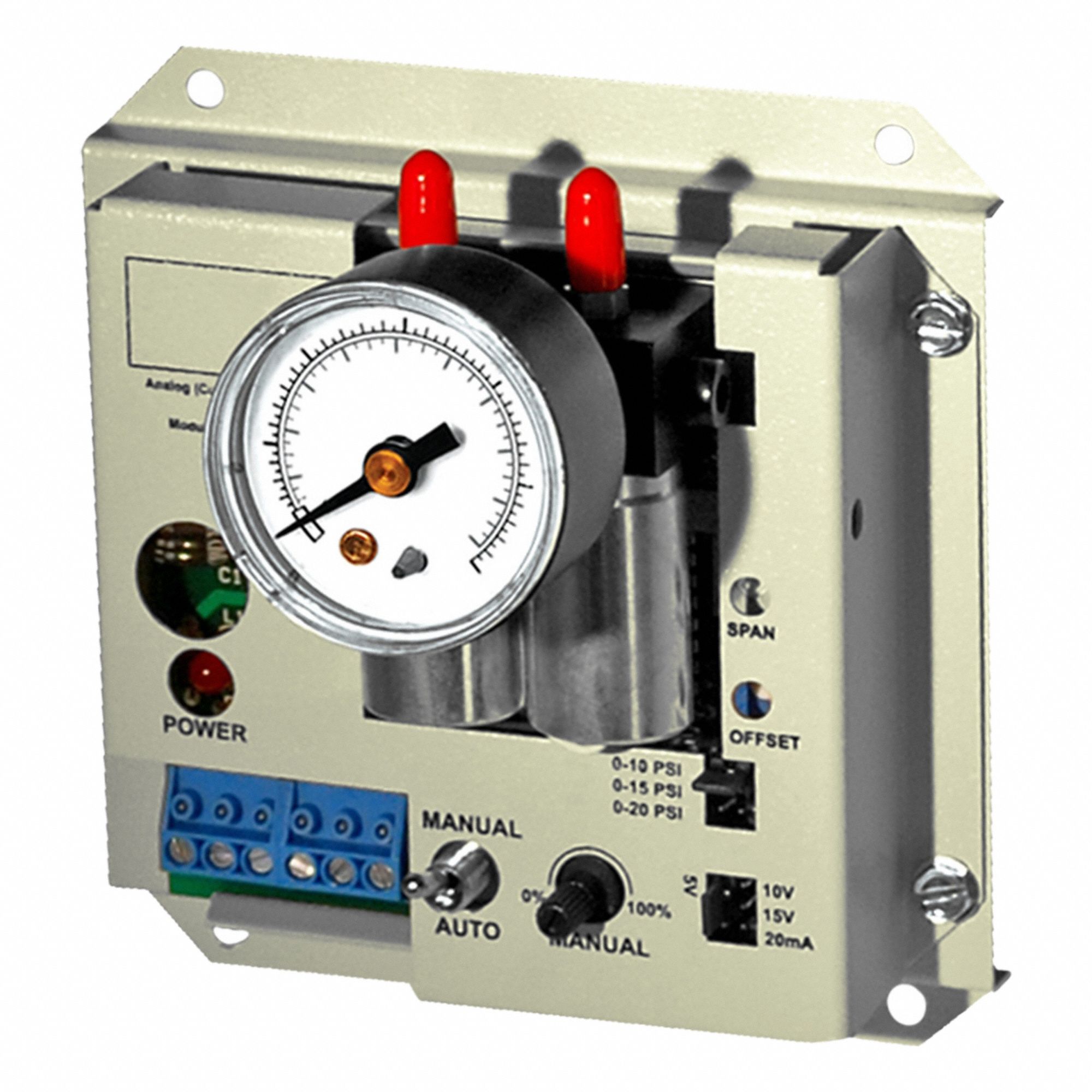 Electro-Pneumatic Transducers: 0V DC to 15 V DC Input, 20 mA to 0 mA Input