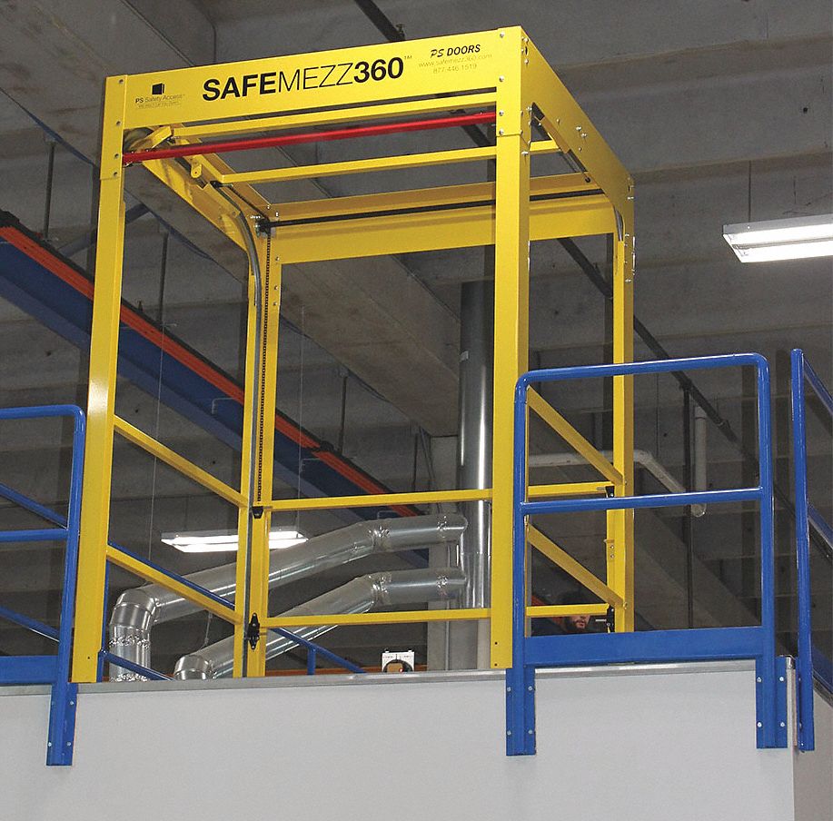 Industrial Vertical Mezzanine Safety Gate EDGE Fall