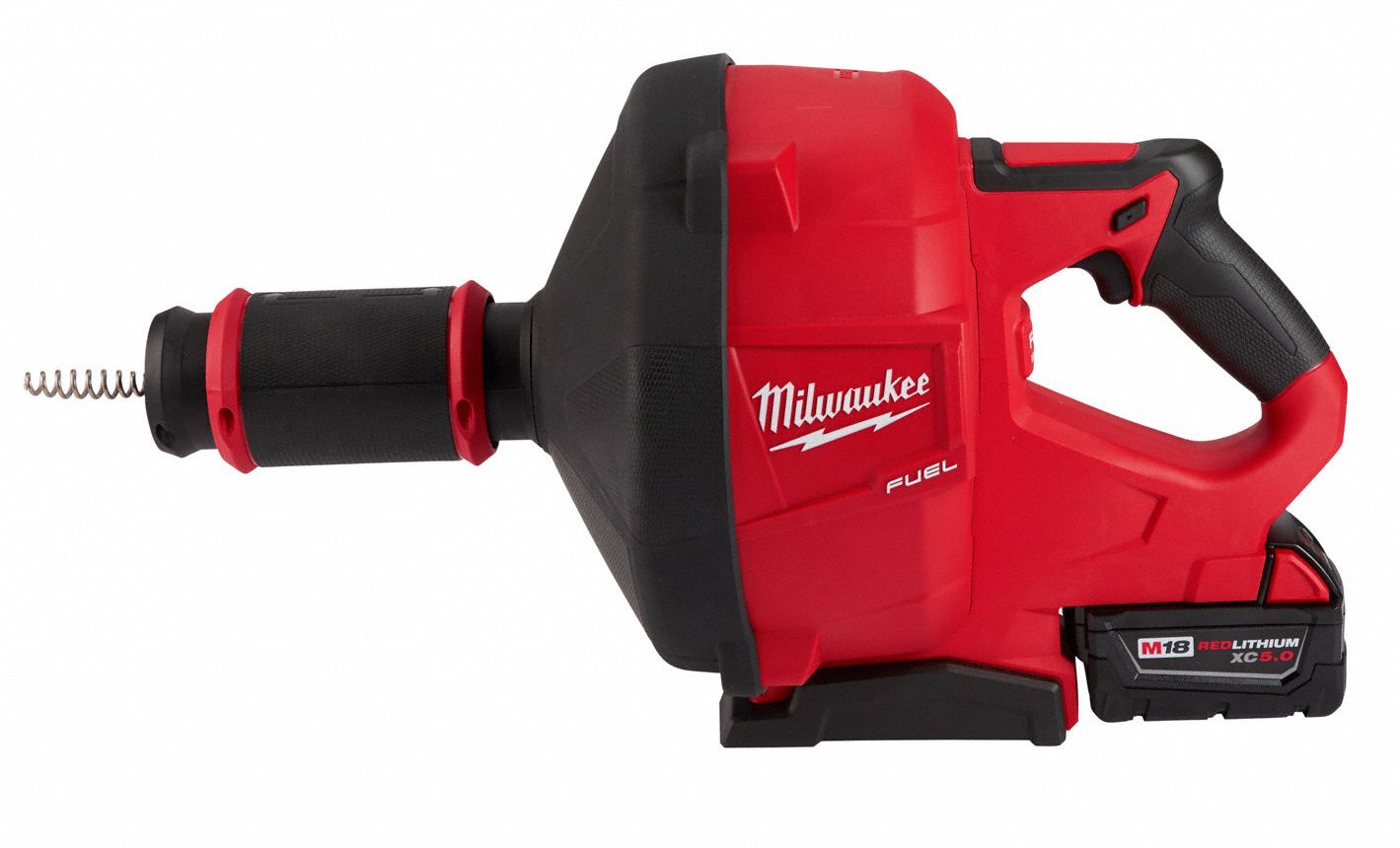 MILWAUKEE Drain Gun Kit, 18.0V, 50 ft. Max. Run 422W072772B21XC