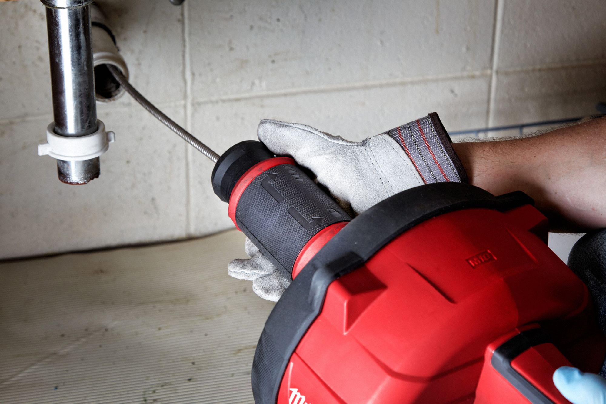 MILWAUKEE Drain Gun Kit 50 ft Max. Run, 18.0 V, Cordless 422W07