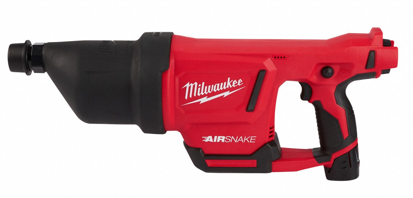 MILWAUKEE Drain Gun Kit, 12.0V, 35 ft. Max. Run 422W162572B21 Grainger