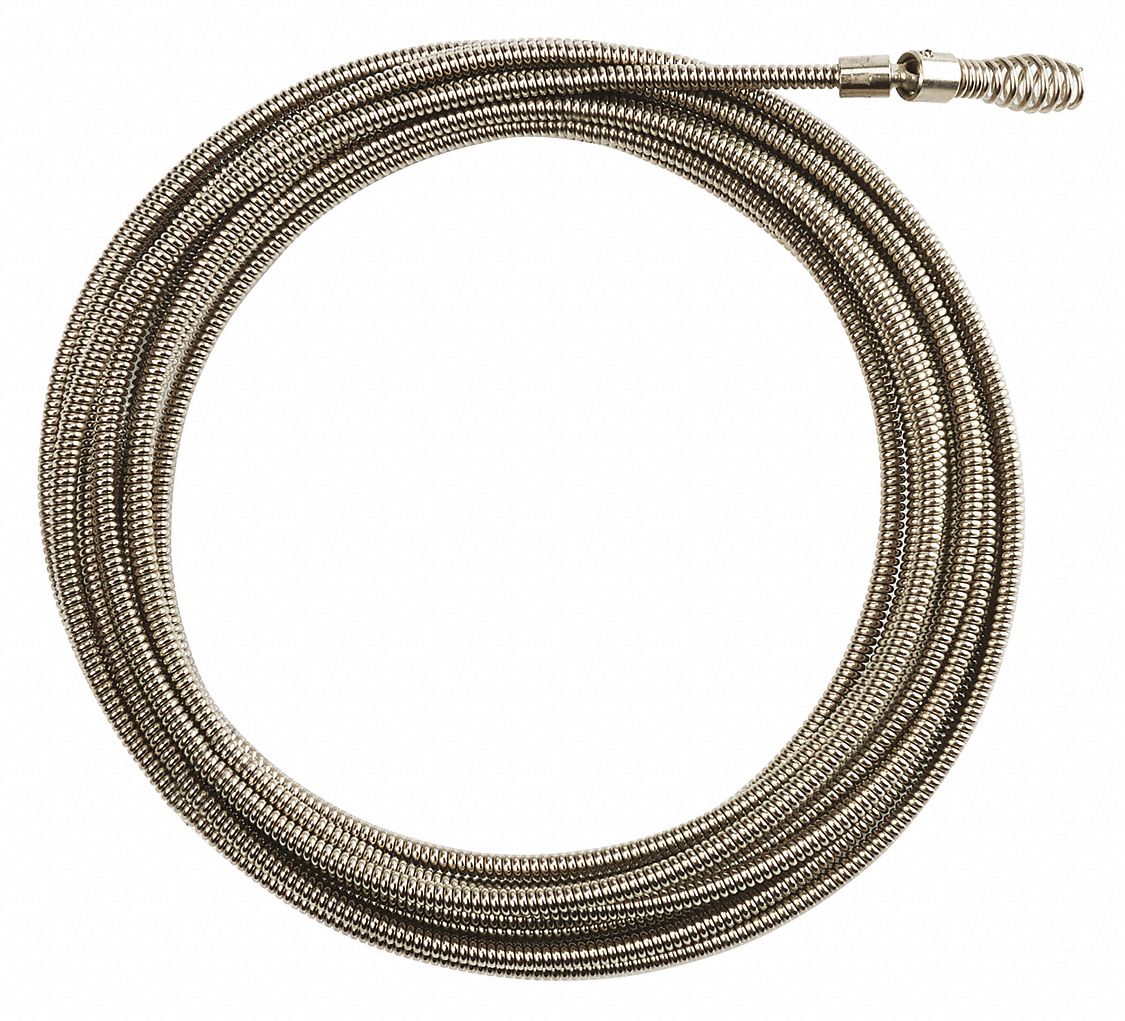 MILWAUKEE Inner Core Drop Head Drain Cleaning Cable 1/4 in x 25 ft