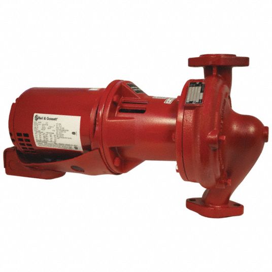 Hydronic Circulating Pump 3-Piece, Bell & Gossett, Flanged, 1/2 HP, 24 ft  Max. Head, 115/208-240V AC