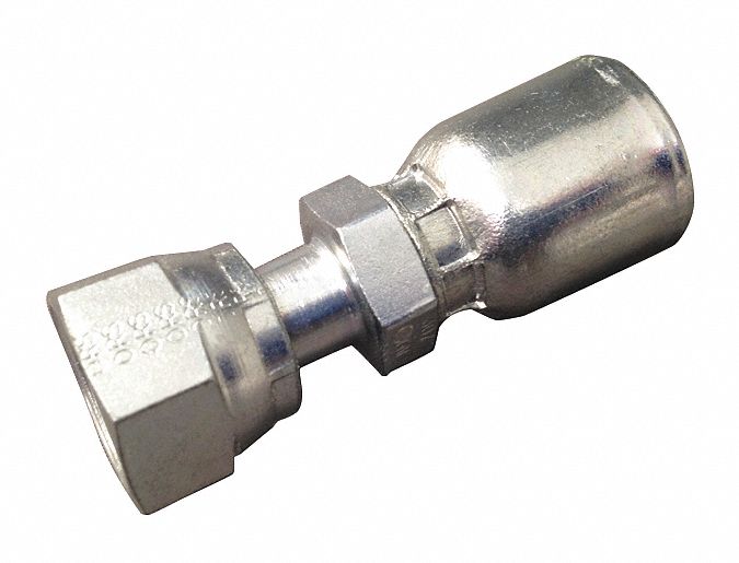 EATON AEROQUIP Hydraulic Crimp Fitting, Fitting Material Steel x Steel