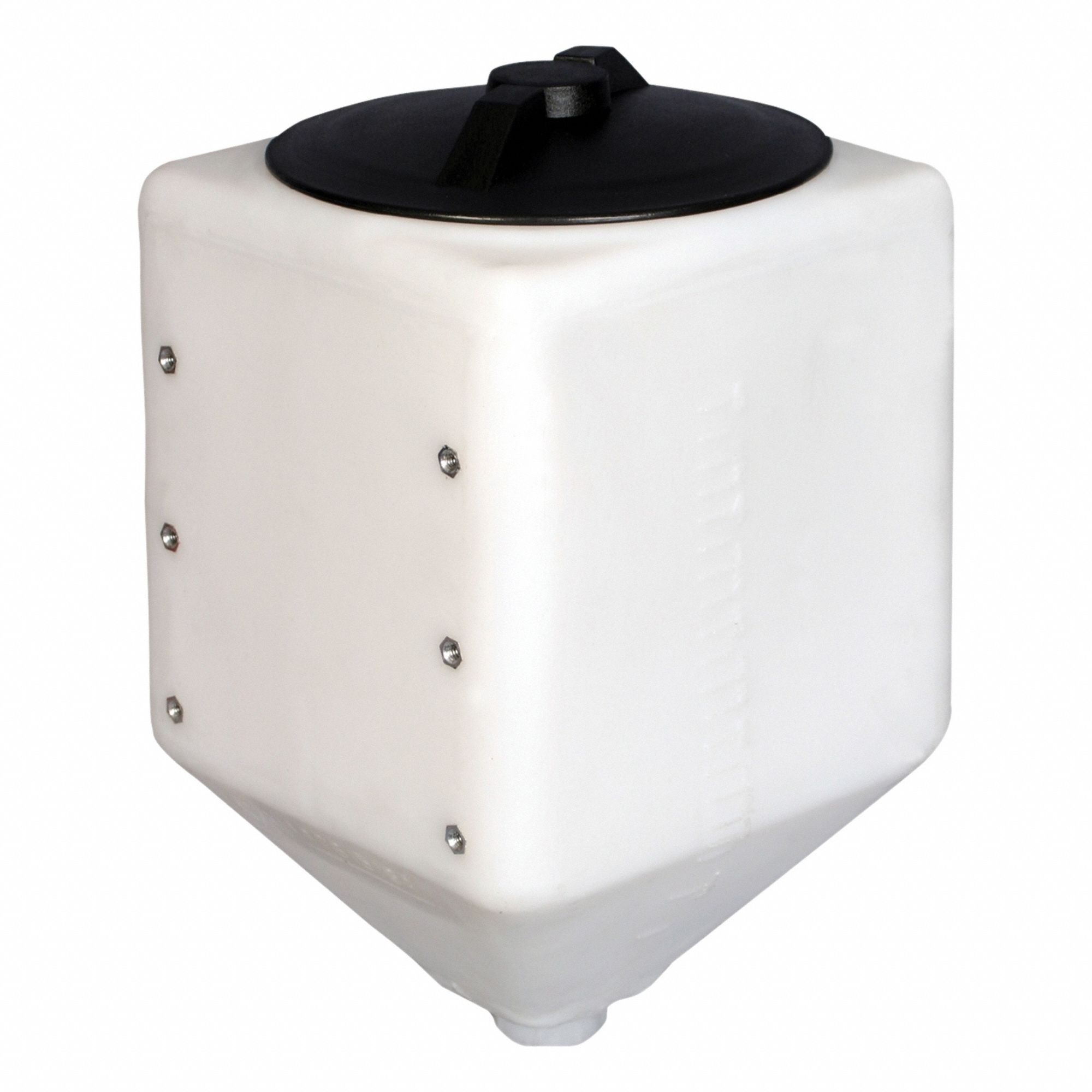 Utility Tank: 5 gal, Closed Top, 11 in x 11 in, 8 in Fill Opening Dia, 18 in