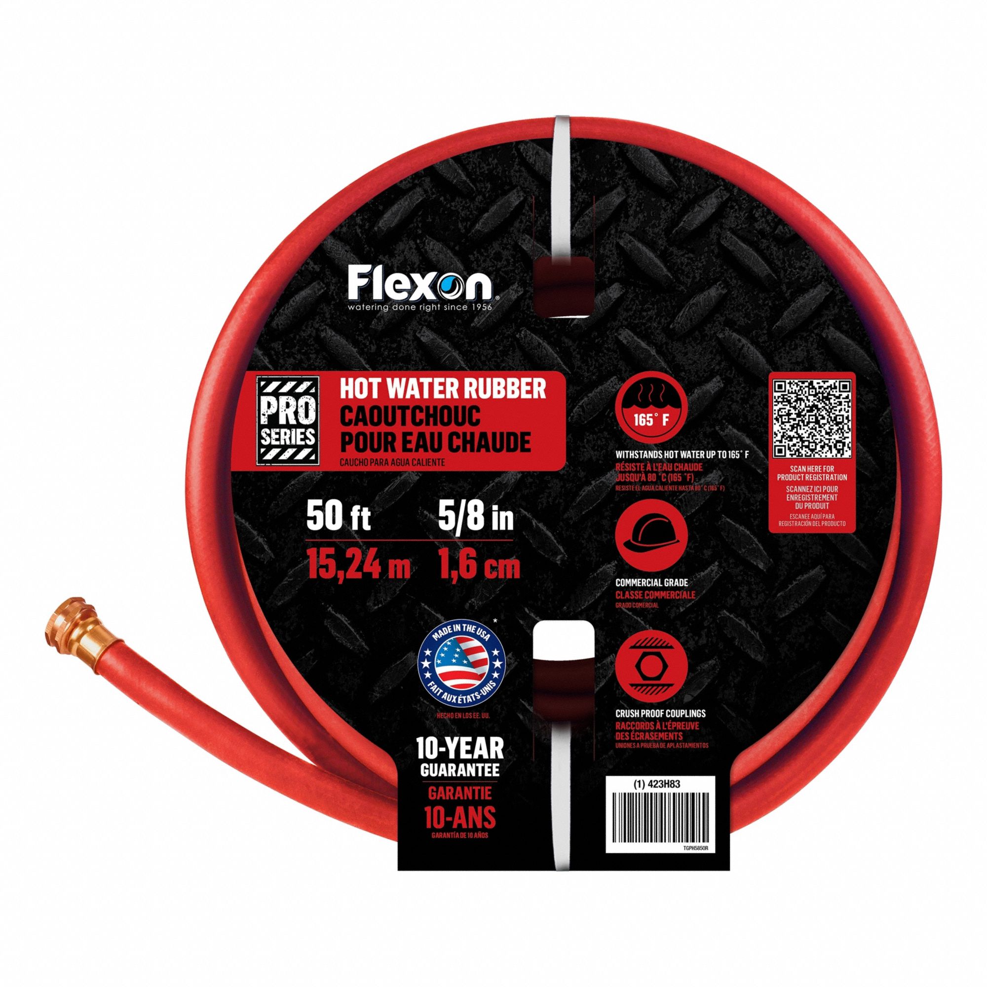 Water Hose 5/8 I.D.50 ft Rubber