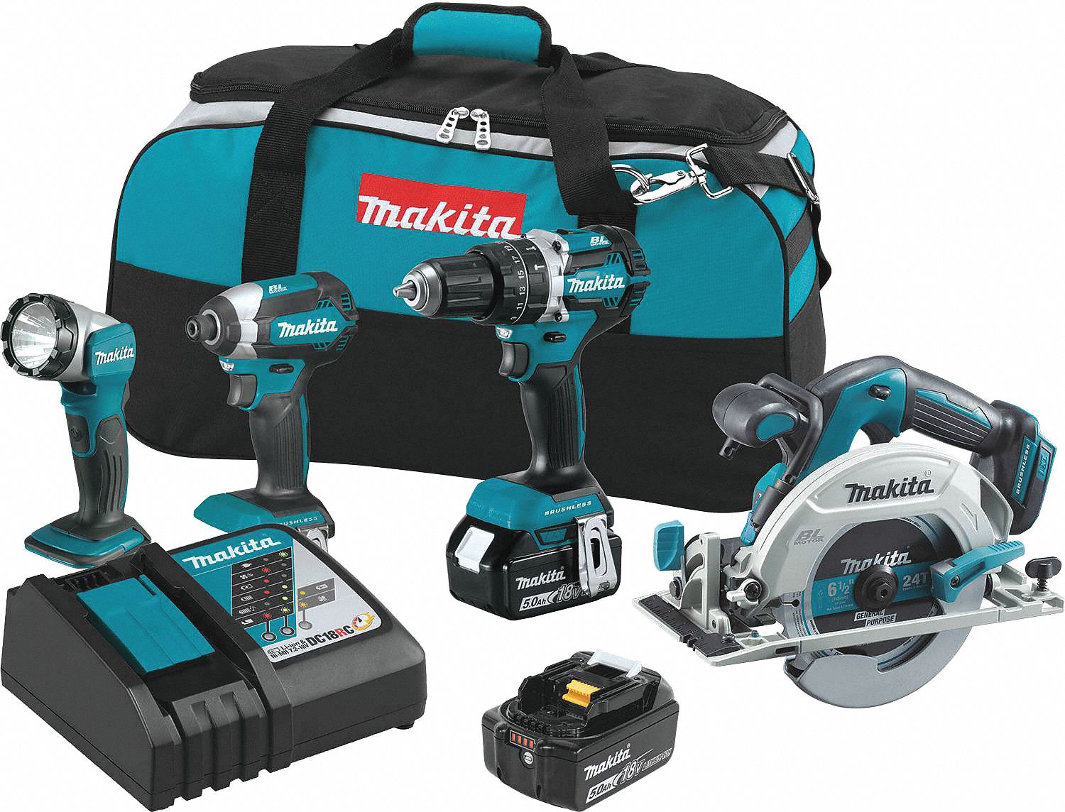 CordlessToolCombinationKit, (2)5.0Ah