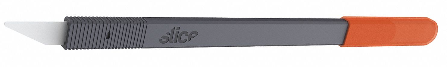 PRECISION BLADE, TRIANGULAR, ¾ IN BLADE L, 0.03 IN BLADE THICK, CERAMIC, 4¾ IN HANDLE L