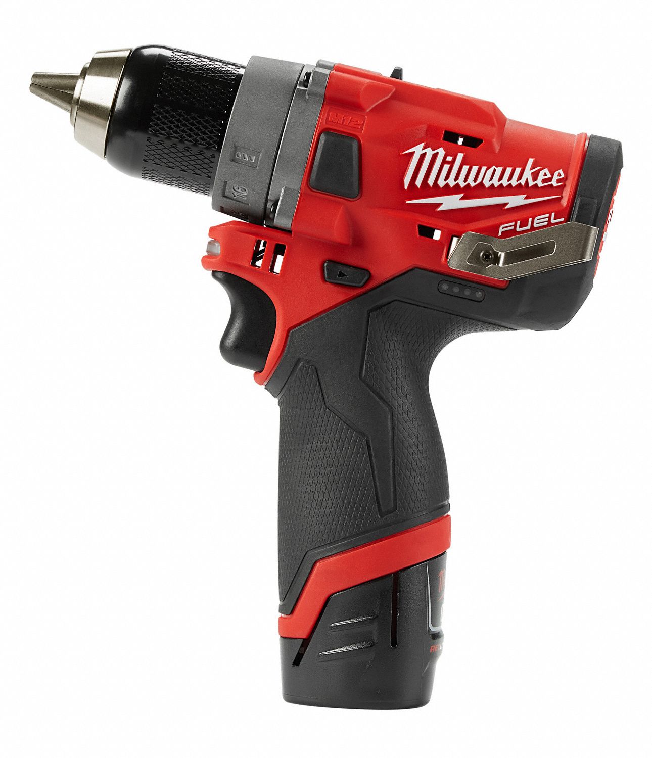 MILWAUKEE Drill Kit, Cordless, 18 inlb to 132 inlb, 1/2 in Chuck Size