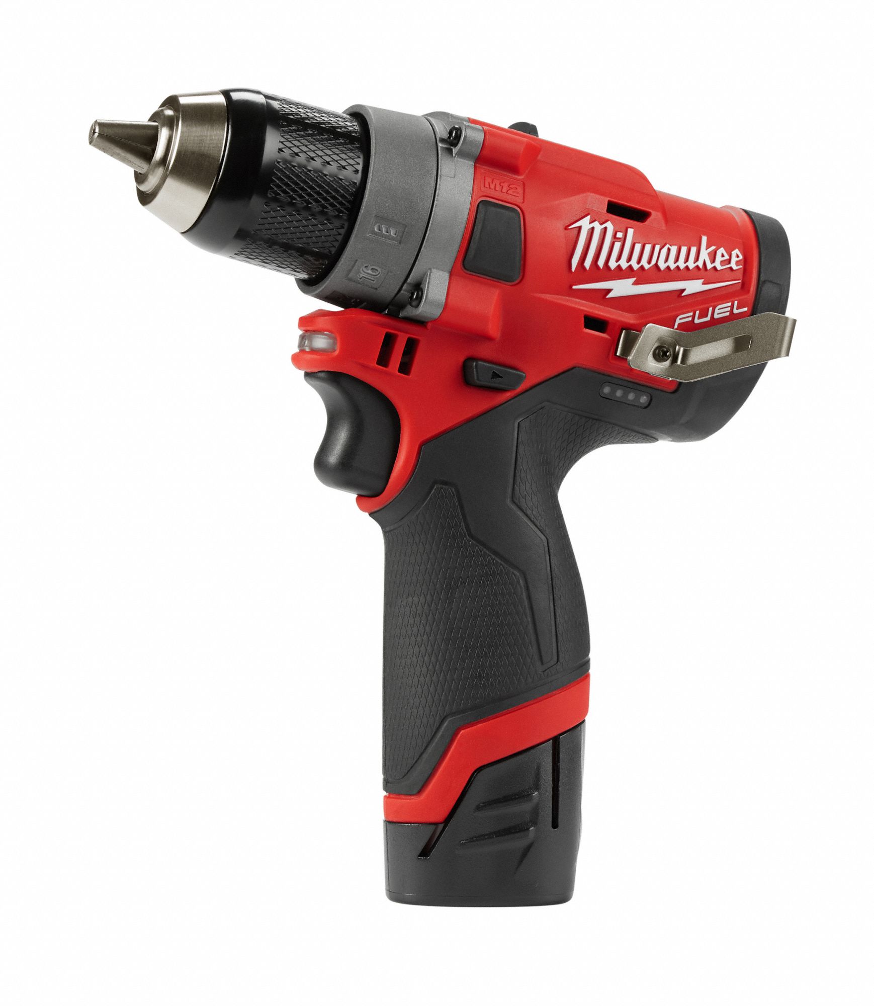 MILWAUKEE Drill Kit, Cordless, 18 inlb to 132 inlb, 1/2 in Chuck Size