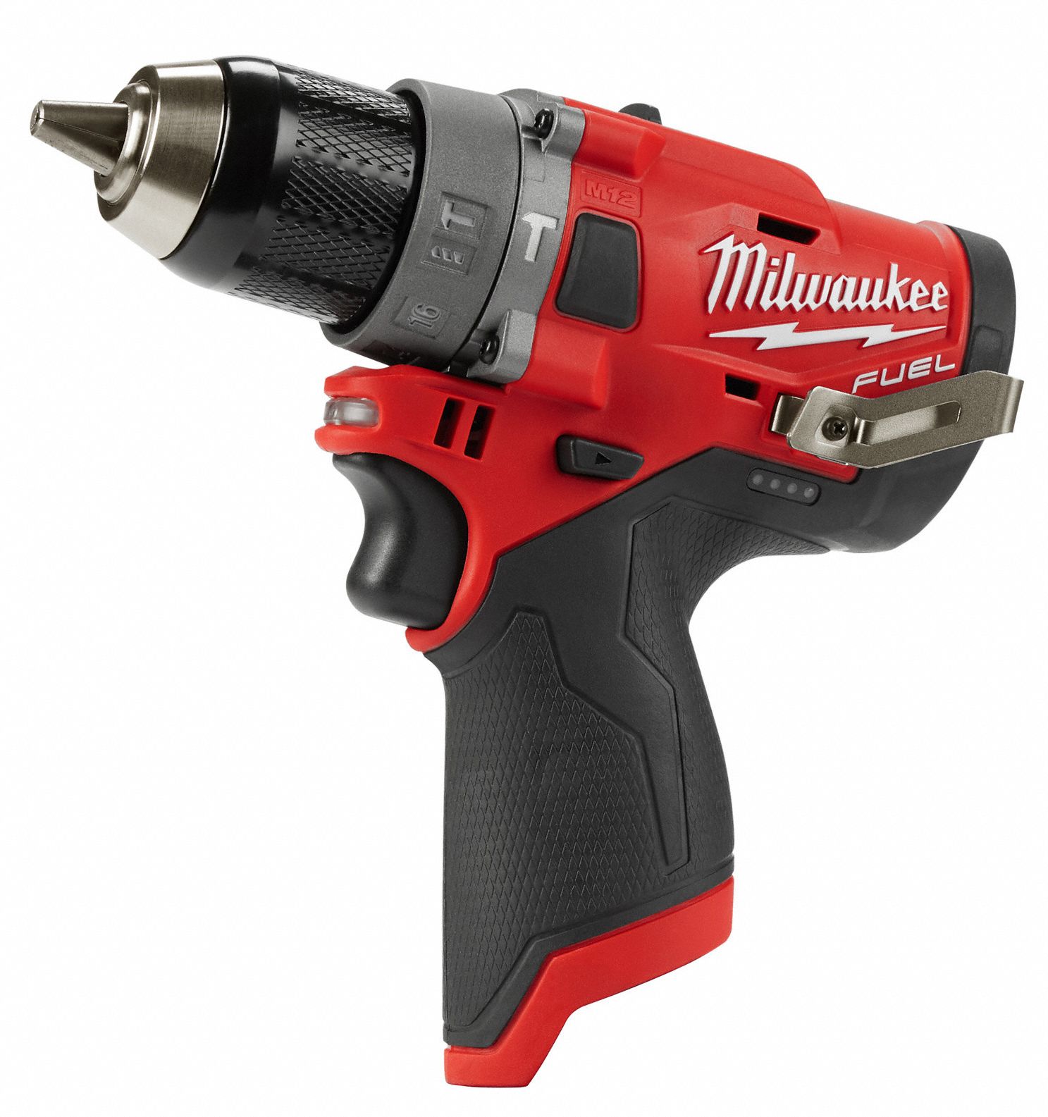 MILWAUKEE Cordless Hammer Drill, 12.0 V, 1/2 in Chuck Size, 0 to 25,500 ...