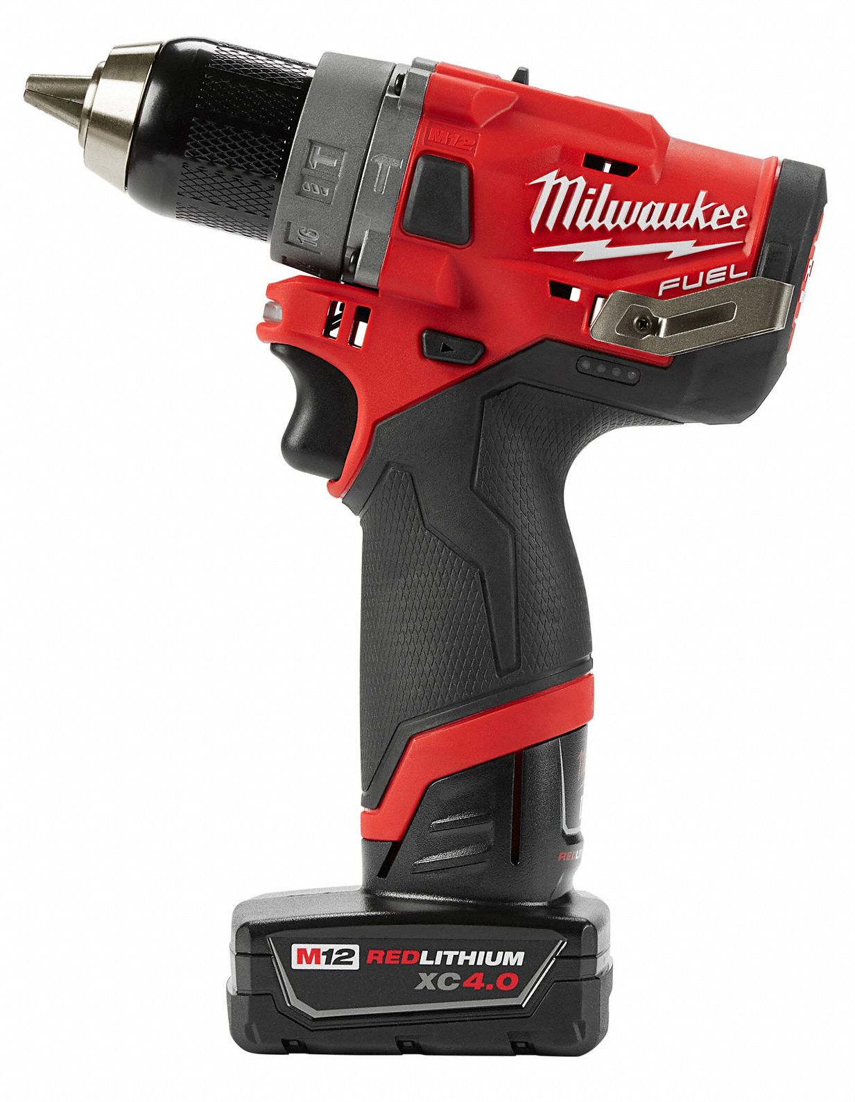 MILWAUKEE Cordless Hammer Drill Kit, 12.0 V, 1/2 in Chuck Size, 0 to