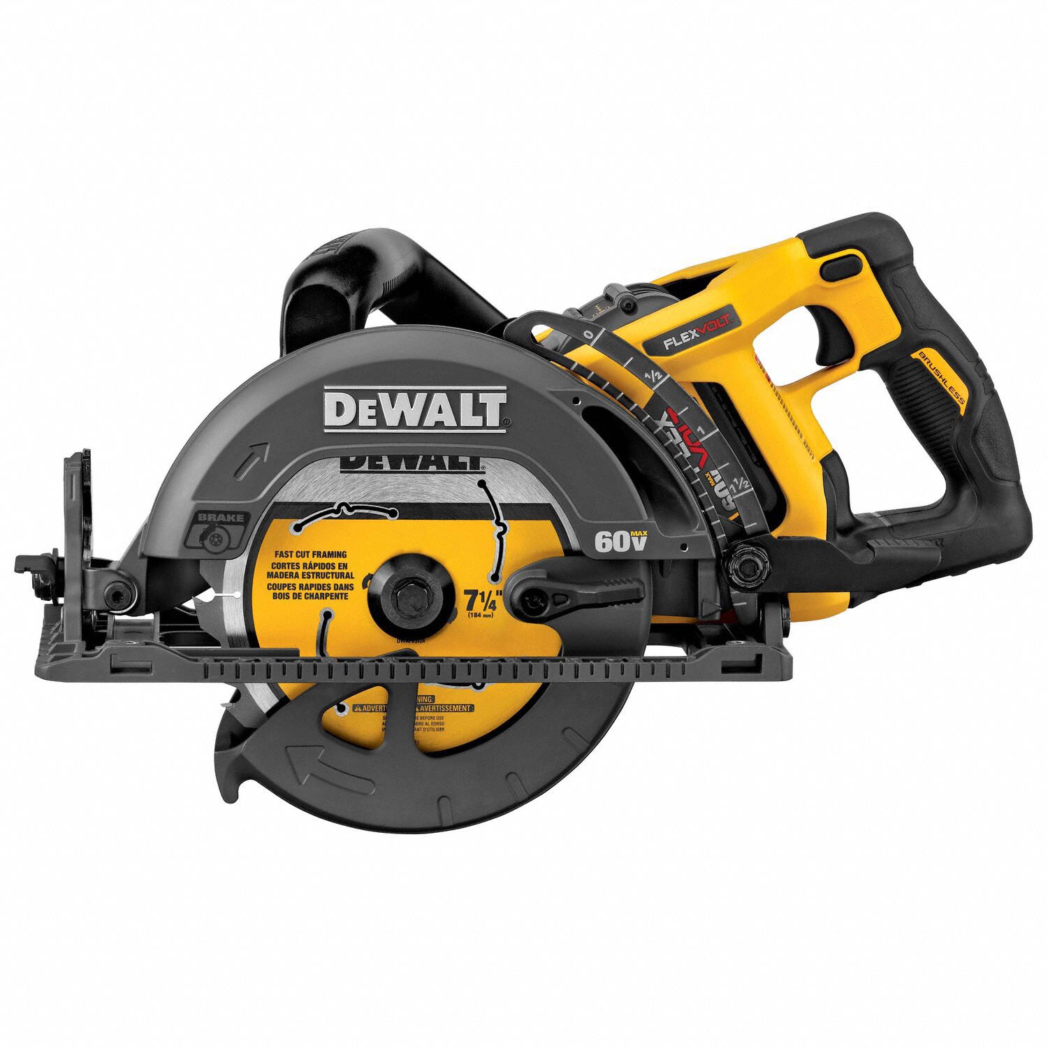 DEWALT Cordless Circular Saw Kit, 7 1/4 in Blade Dia., Left Blade Side